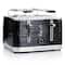 Russell Hobbs Black Retro Style 4 Slice Toaster